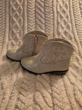 Cat & Jack Shimmery Pink Toddler Western Boots